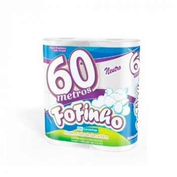 Papel Higiênico Fofinho Folha Simples 60m